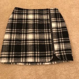 Black checker plate skirt size xs